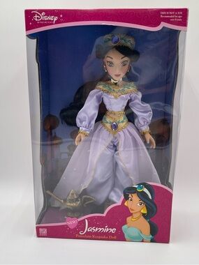 New Disney Princess Jasmine Porcelain Keepsake 16” Doll Vintage 2003 Collector